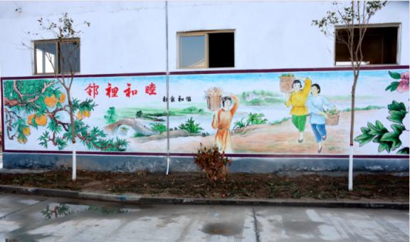 丘北乡镇文化墙 乡风文明焕发新活力